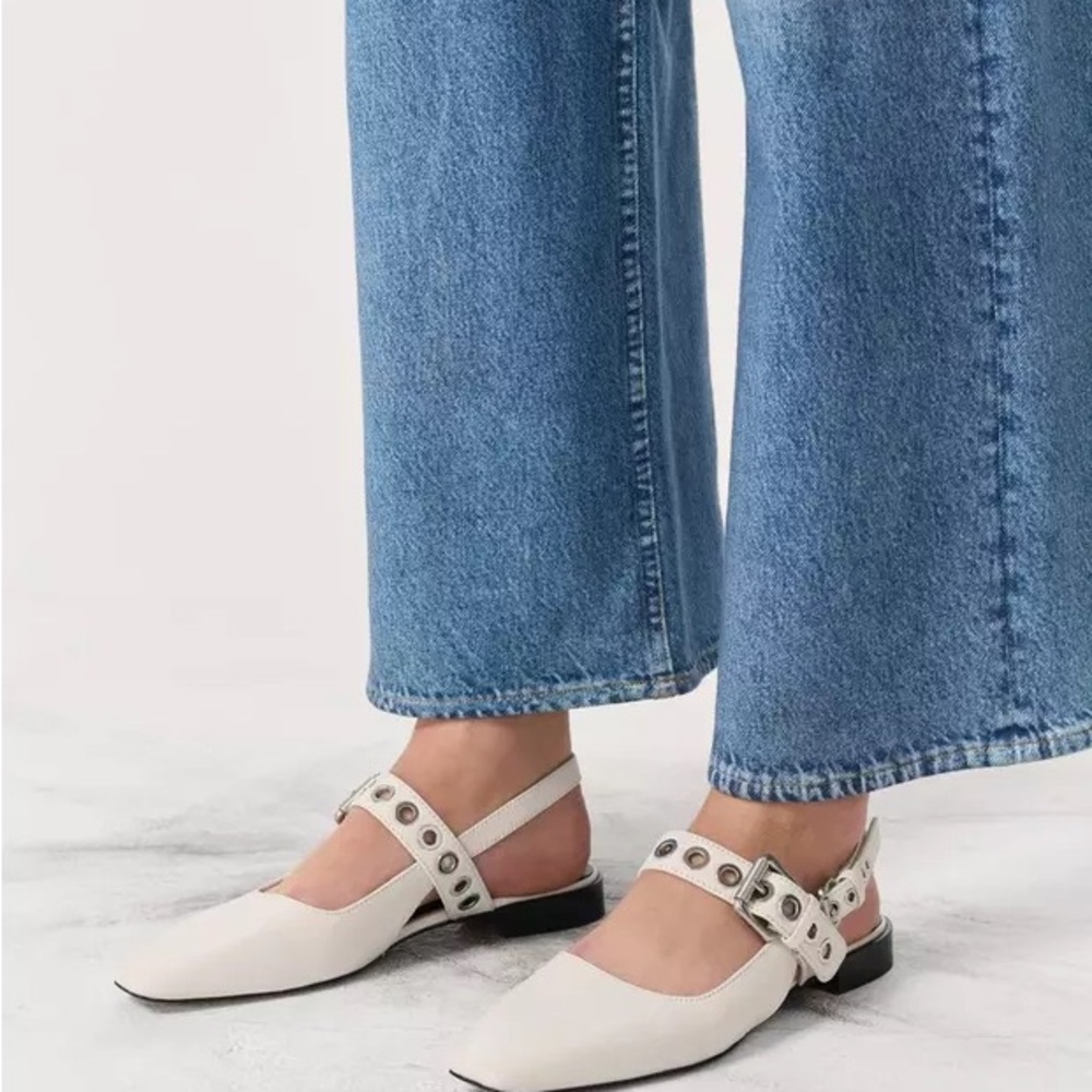 rag & bone White Leather Sandals - Picture 6 of 6